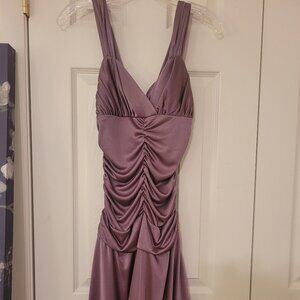 Frederick's of Hollywood Lavender Satin Dress
